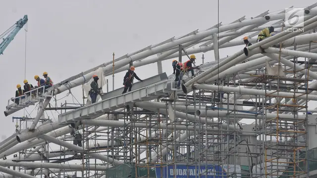 Memantau Progres Pembangunan Stasiun LRT Kelapa Gading-Velodrome