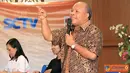 Citizen6, Denpasar: Pemimpin redaksi Liputan 6, Don Bosco Salamun menyampaikan penjelasan mengenai Citizen Journalism di Kampus FISIP Udayana, Denpasar. (Pengirim: Ady Permadi)  