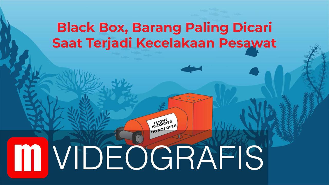 VIDEOGRAFIS: Black Box, Barang Paling Dicari Saat Terjadi Kecelakaan Pesawat