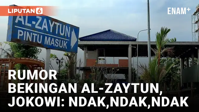 Rumor Orang Istana Bekingi Ponpes Al-Zaytun Dibantah Presiden Jokowi