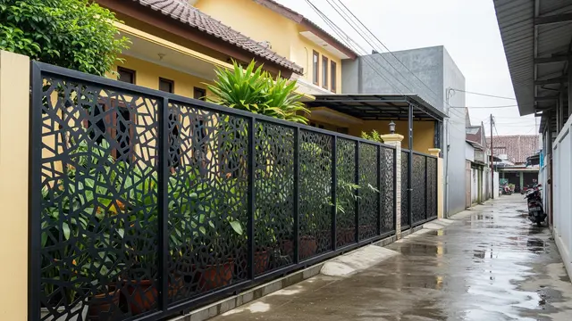 Inspirasi Pagar untuk Rumah di Gang Sempit