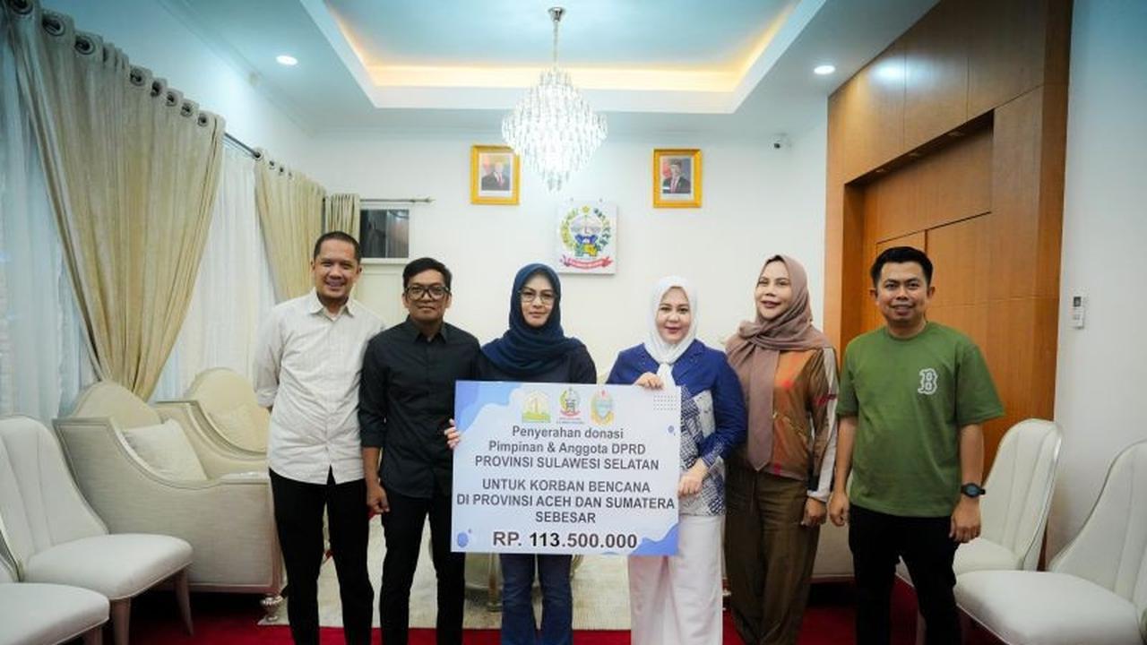 Solidaritas Kemanusiaan: DPRD Sulsel Donasikan Rp113,5 Juta untuk Korban Bencana di Sumatera