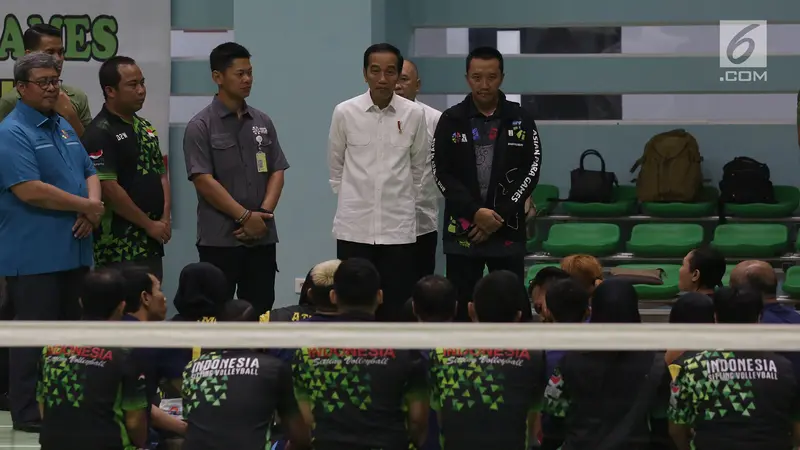 Jokowi Tinjau Latihan Atlet Asian Para Games 2018