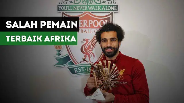 Gelandang Liverpool, Mohamed Salah terpilih menjadi pemain terbaik Afrika versi BBC.