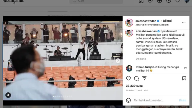Unggahan Anies Baswedan. (Foto: Dok. Instagram @aniesbaswedan)