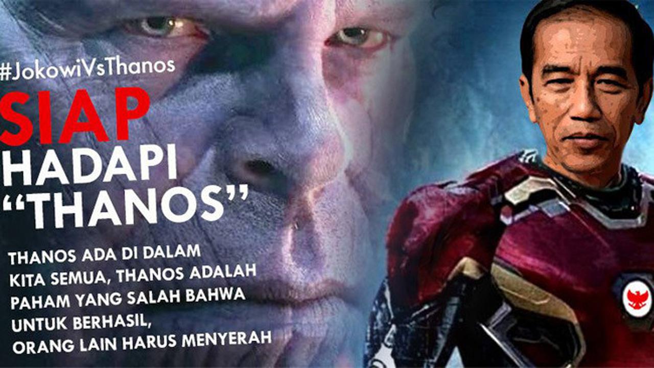 Pidato Jadi Sorotan 8 Meme Kocak Jokowi Vs Thanos Semakin Maju