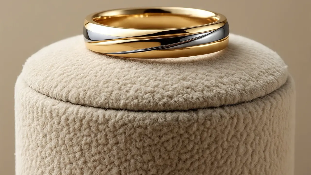 Cincin Emas Zirconium (Ilustrasi by Meta AI)
