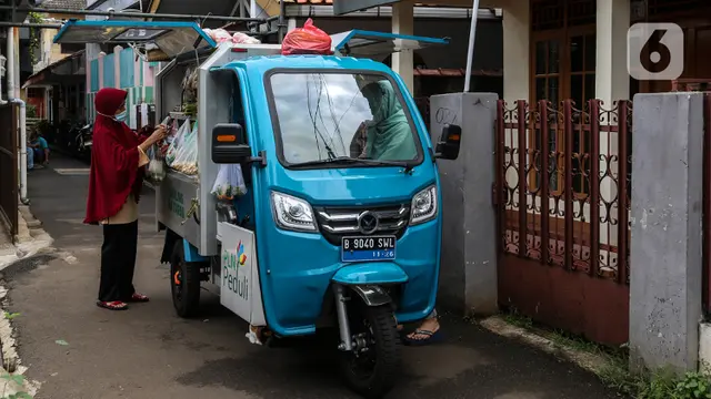 Gerobak Motor Listrik Penjual Sayur