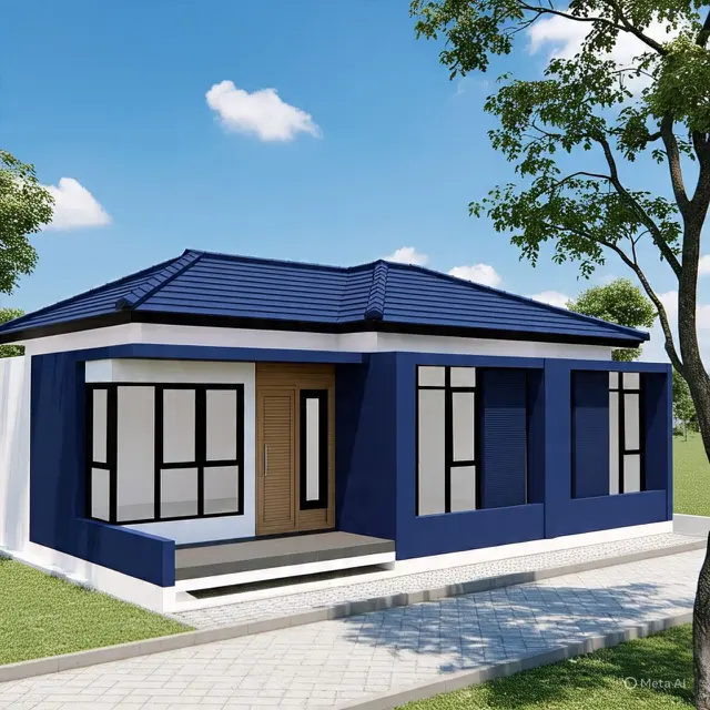 Navy Blue - Dramatic Elegance yang Berani
