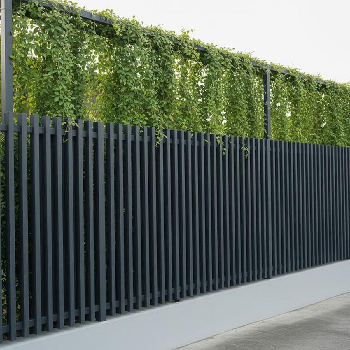 7 Inspirasi Pagar Besi Minimalis 2025, Paduan Estetik Vertical Garden untuk Hunian Modern