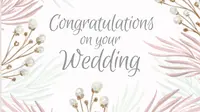 Ilustrasi ucapan selamat, happy wedding, selamat menikah. (Image by pikisuperstar on Freepik)