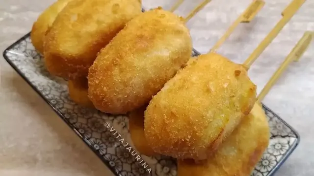 Sosis kentang kriuk resep dari @vitajaurina