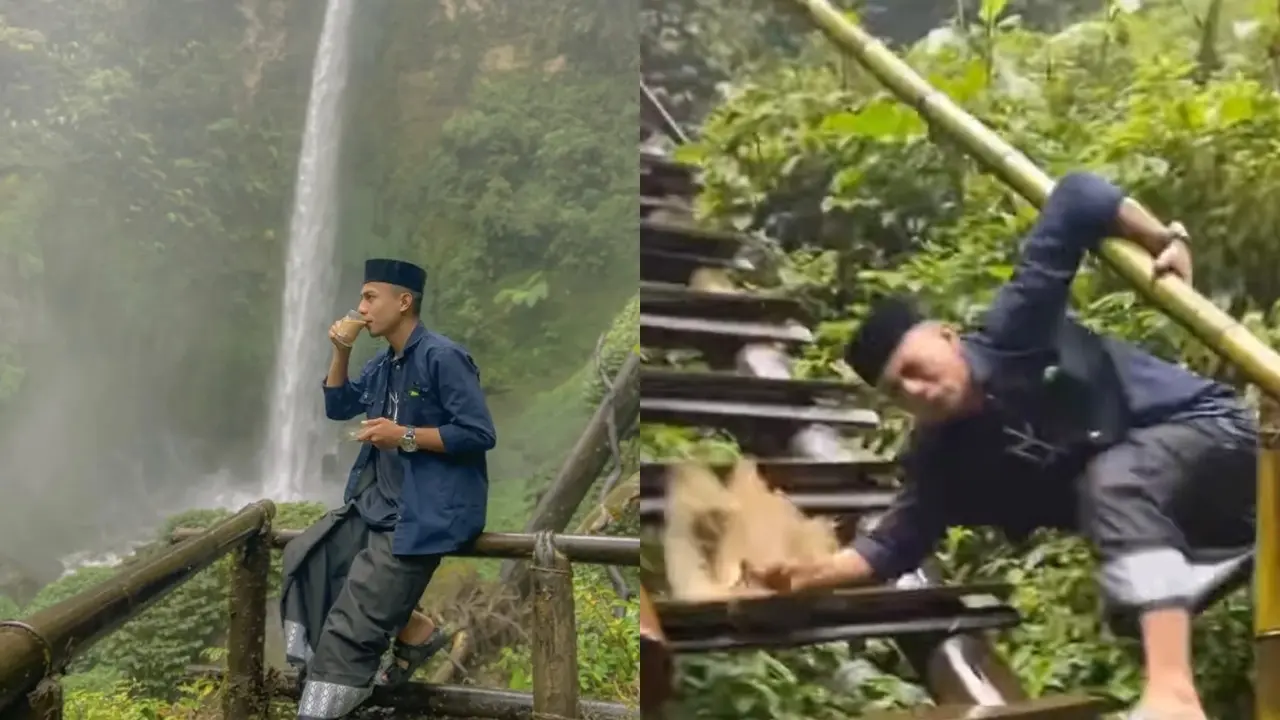 Viral Pria Jatuh Freestyle