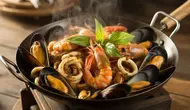 Resep Seafood Lada Hitam Kemangi yang Gurih Menggugah