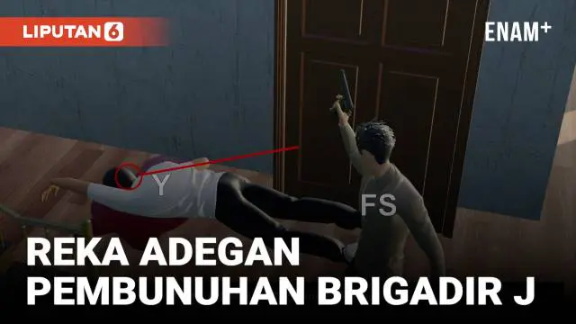 VIDEO: Lengkap, Animasi Reka Adegan Ulang Ferdy Sambo Tembak Brigadir J