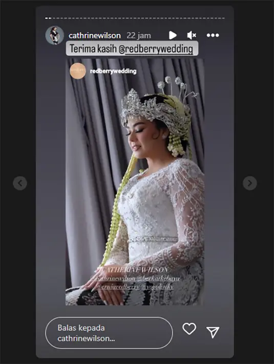 (Instagram/cathrinewilson)