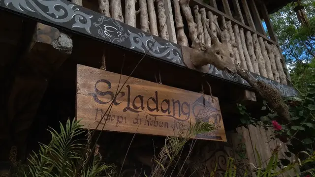 Papan nama kafe Seladang, Kecamatan Wih Pesam, Kabupaten Bener Meriah, Provinsi Aceh (Liputan6.com/Rino Abonita)