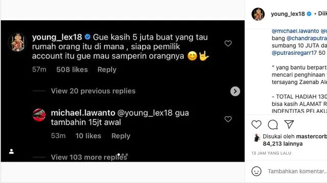 Young Lex Murka Putrinya Ikut Dibully Imbas Tudingan Plagiat, Gelar Sayembara Berhadiah Ratusan Juta Rupiah.