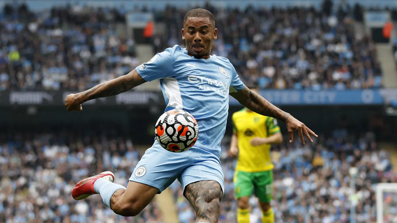 Foto: Jack Grealish Cetak Gol Perdana, Manchester City Bantai Norwich City 5-0 di Pekan Kedua Liga Inggris 2021 / 2022