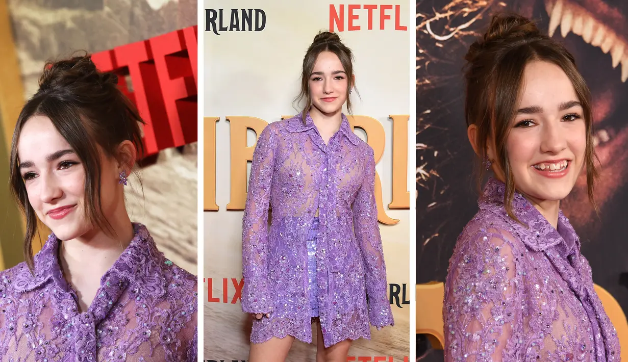 Foto kolase Marlow Barkley saat menghadiri pemutaran perdana film Netflix "Slumberland" di AMC Century City di Century City, California pada 9 November 2022. (AFP Photo)