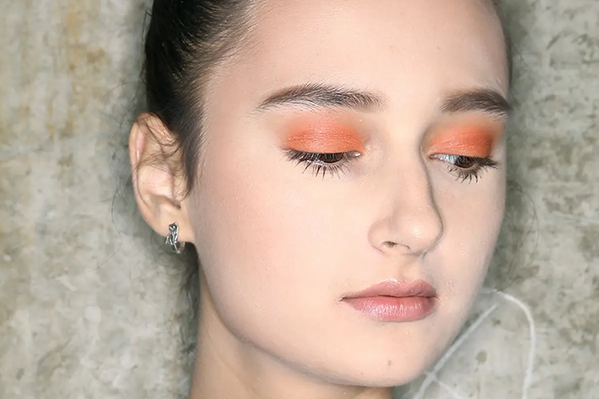 Fresh Faced Orange Eyeshadow Look - Anthony Tandiyono & Day and Night - FIMELA Fest 2018 / Makeup & Hair-Do: Make Over / Photo by Windy Sucipto (FIMELA.com)