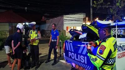 Satlantas Banjarmasin Tindak 20 Pelanggar Lalin, Tekan Balap Liar Dini Hari