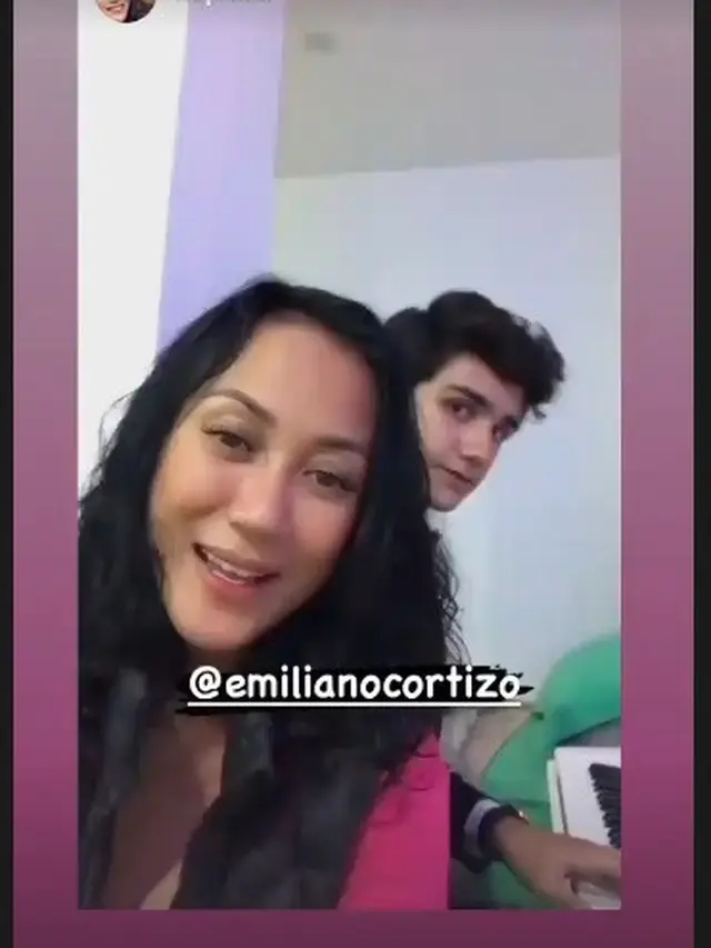 Emiliano Cortezo dan Ria Probo tampak akrab (Instagram Stories)