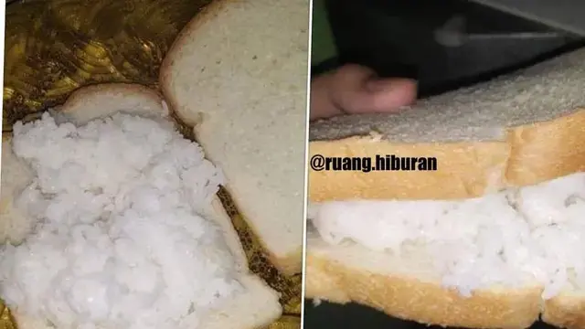 6 Potret Roti hingga Burger Pakai Topping Nasi Ini Bikin Senyum Tipis