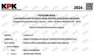 Laporan Harta Kekayaan Anggota DPRD Gorontalo yang Ingin Rampok Uang Negara Ternyata Minus