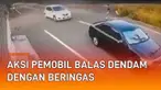 Sebuah insiden antara dua pemobil terekam CCTV. Awalnya tampak pengemudi mobil hitam turun dan marah-marah ke pemobil putih. Hingga puncaknya pemobil putih lakukan aksi tak terduga.
