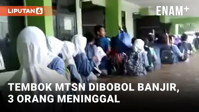 Tembok MTSN 19 Pondok Labu Roboh akibat Banjir, 3 Orang Tewas