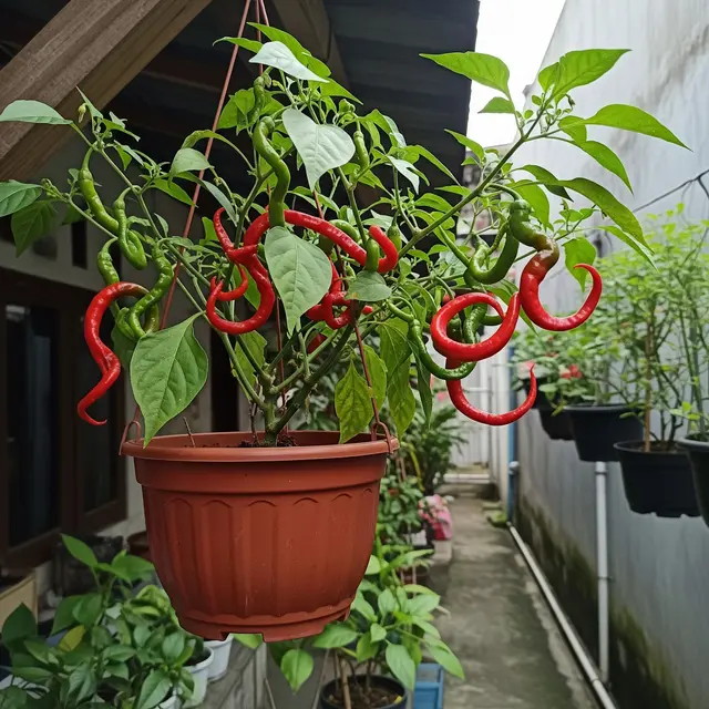 6 Jenis Cabai yang Cocok Ditanam Gantung di Pekarangan Sempit, Praktis dan Mudah Dirawat