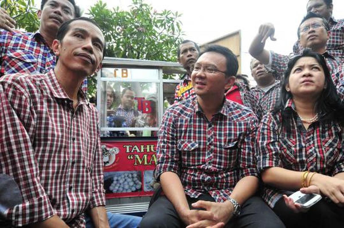 Pesta terompet kemenangan di markas Jokowi 