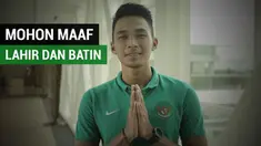 Berita video pemain Timnas Indonesia, Bagas Adi Nugroho, mengucapkan mohon maaf lahir dan batin pada hari raya Idul Fitri 1438 H.