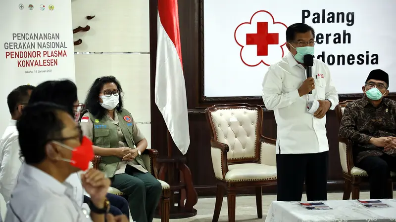 FOTO: PMI Canangkan Gerakan Nasional Pendonor Plasma Konvalesen