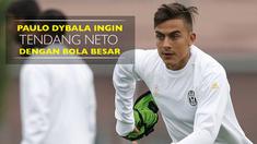 Video aksi lucu para pemain Juventus, salah satunya Paulo Dybala yang ingin tendang kiper Neto dengan bola besar.