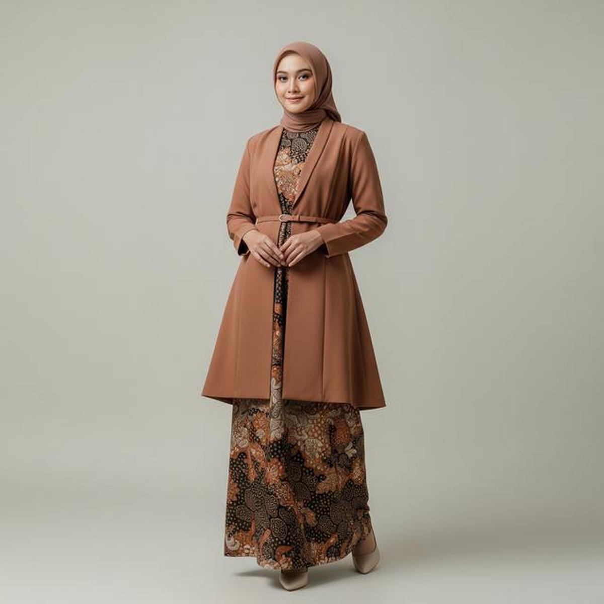 8 Model Gamis Blazer Modern untuk Pekerja Kantor dengan Mobilitas Tinggi, Cocok untuk Wanita Karier
