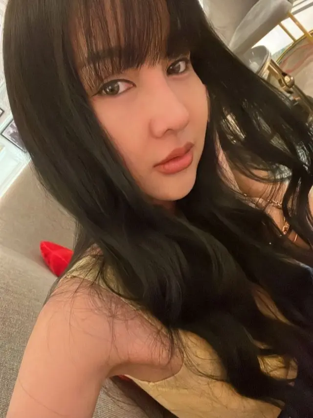 Lucinta Luna pamer hidung baru pasca oplas (Foto: Instagram lucintaluna_manjalita)