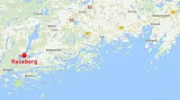 Lokasi kecelakaan kereta dan militer Finlandia. (Google Maps)