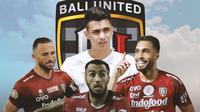 Bali United - Nadeo Arga Winata, Willian Pacheco, Brwa Nouri, Ilija Spasojevic (Bola.com/Adreanus Titus)