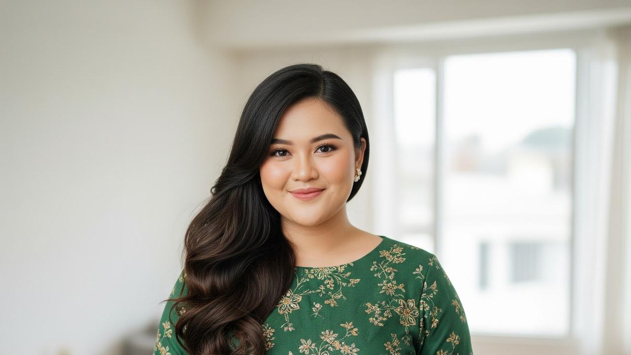 9 Model Rambut Wanita Long Layers Wavy untuk Wajah Bulat, Tampil Tirus ...