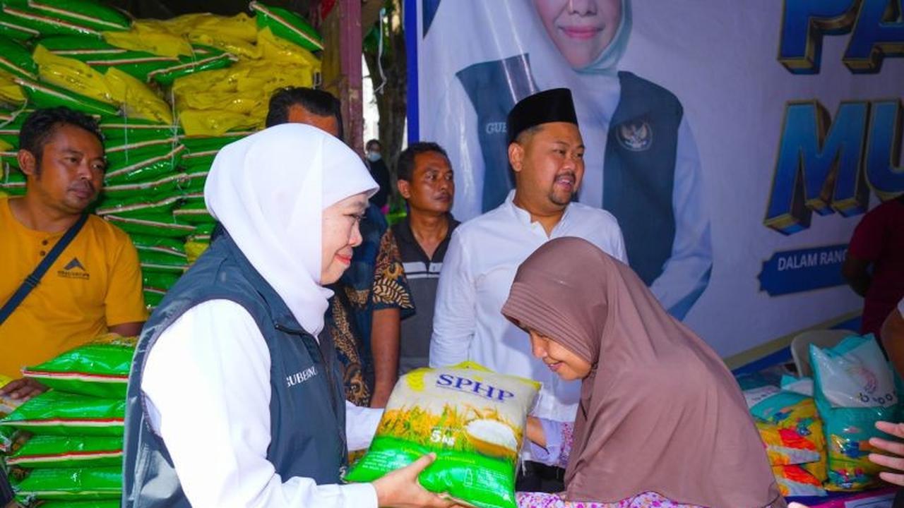 Khofifah Pastikan Stok Bahan Pokok Gresik Aman dan Terjangkau Jelang Idul Fitri 1447 H