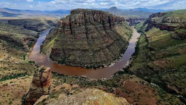 Senqu River di Lesotho, Afrika