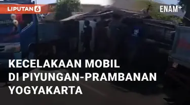 Kecelakaan terjadi di Jalan Piyungan Prambanan KM4, Senin (19/8/2024). Kejadian di persimpangan arah Tebing Breksi