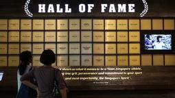Hall of Fame Museum Olah Raga Singapura. (Bola.com/Arief Bagus)