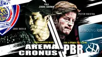 Arema Cronus vs Pelita Bandung Raya (Grafis: Abdillah/Liputan6.com)