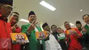 Pengurus partai pendukung Basuki Tjahaja Purnama-Djarot Saiful Hidayat di Pilgub DKI 2017 berkumpul di kantor DPP PPP kubu Djan Faridz Jalan Diponegoro,  Jakarta, Rabu (1/3). (Liputan6.com/Faizal Fanani)