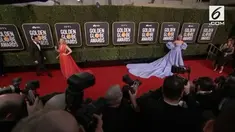 Golden Globe Awards digelar di California, Amerika Serikat. Golden Globe tahun ini dirasa lebih berwarna dibandingkan tahun lalu. Apa maksudnya?