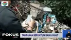 Sebelumnya, truk tronton itu menabrak dua mobil dan terus melaju hingga terguling menimpa warung dan para korban pasangan suami istri