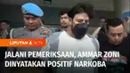 Berstatus tersangka dalam kasus kepemilikan sabu dan ganja, pesinetron Ammar Zoni menjalani serangkaian pemeriksaan. Dua di antaranya, Ammar Zoni menjalani tes kesehatan dan tes urine.